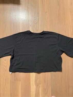 CRZ YOGA Black Workout Cropped Tee